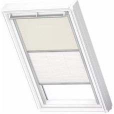 Velux DFD Duo Gaismu necaurlaidīgas jumta logu žalūzijas ar rokas vadību, ar alumīnija sliedēm, MK04, 78x98cm, bēšas