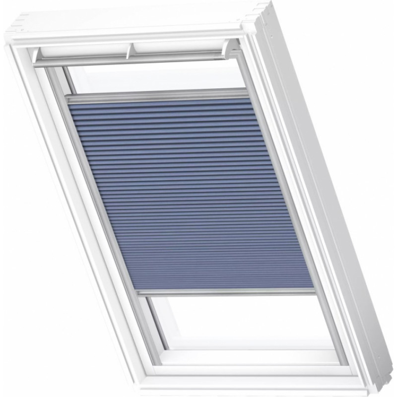 Velux FHC Energoefektīvās gaismu necaurlaidīgās žalūzijas ar rokas vadību, ar alumīnija sliedēm, PK06, 94x118cm, zilas