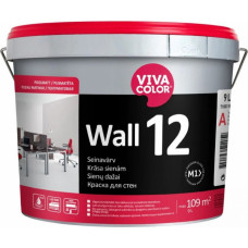 Vivacolor Wall 12 A Sienas krāsa, pusmatēta, 9L