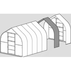 Pagarinājums 2m siltumnīcai Klasika Drop ar 6mm polikarbonātu; 4779037493975 / gab