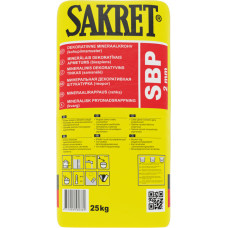 Sakret Minerālais dekoratīvais apmetums SAKRET SBP 3 25KG - gab