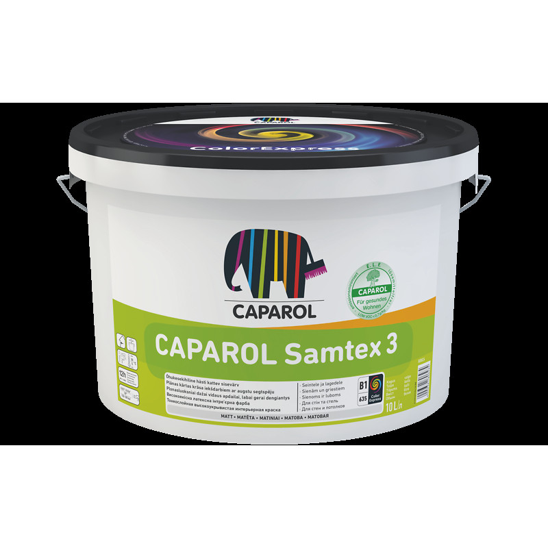 Caparol Krāsa CAPAROL Samtex 3 B1 E.L.F. 2.5 L - gab