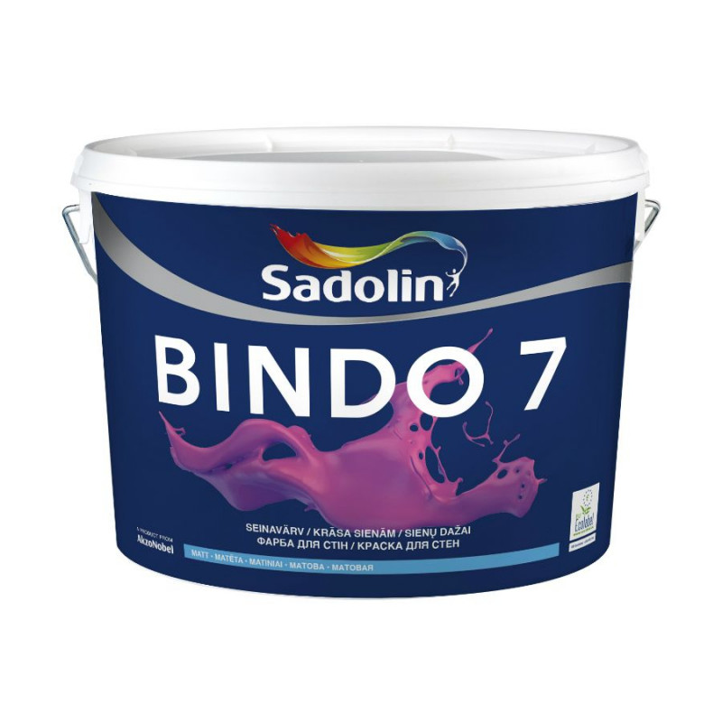 Sadolin Krāsa Sadolin BINDO 7 BC (Tonējamā krāsa) 9.3L - gab