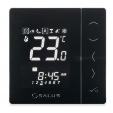 Salus Controls termostats VS30B, programmējams, melns