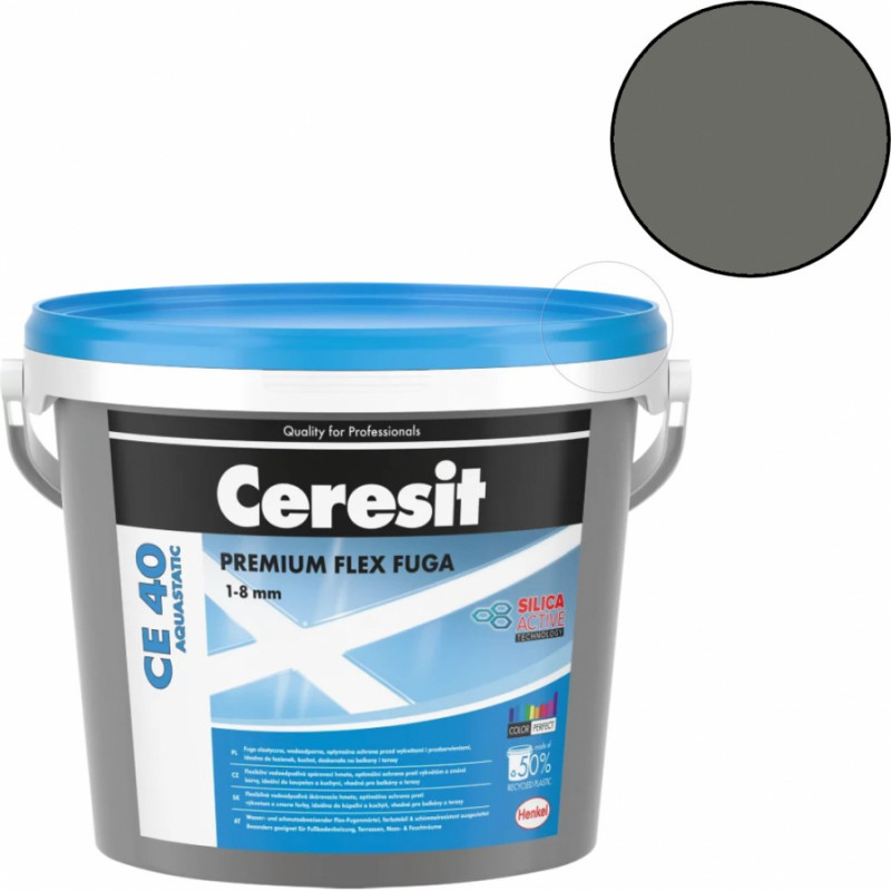 Ceresit CE 40 Elastīgs flīžu šuvotājs, grafīta (16), 2kg