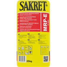 Sakret Minerālais dekoratīvais apmetums SAKRET MRP-E 2mm 25KG - gab