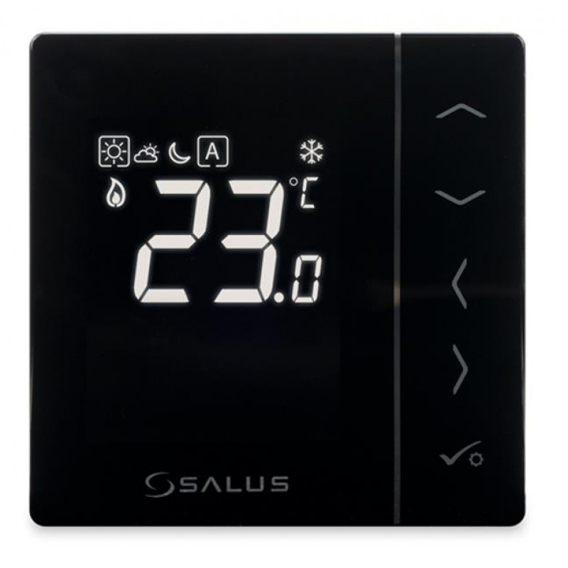 Salus Controls termostats VS35B, 230 V, melns