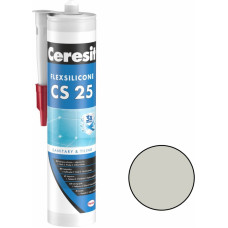 Ceresit CS 25 Sanitārais silikona hermētiķis, 280ml, manhatena (10)