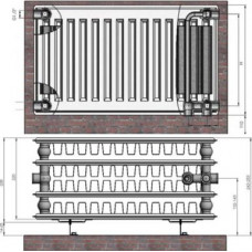 Radiators 44x300x600 VCO Termolux