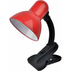 Besk Galda lampa ar klipsi 60W, E27, sarkana BESK