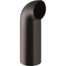 Geberit HDPE Iekšējās kanalizācijas līkums ar pagarinajumu, mazu rādiusu 90°, D110mm, melns