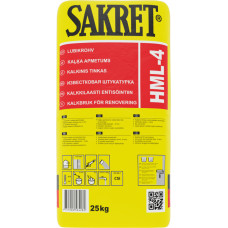 Sakret Vēsturisku ēku apmetums SAKRET HML 4, 25kg - gab