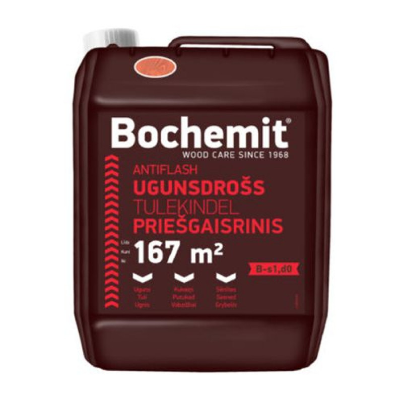 Bochemit Ugunsdrošs aizsarglīdzeklis kokam Bochemit Antiflash, zaļš, 5KG - gab