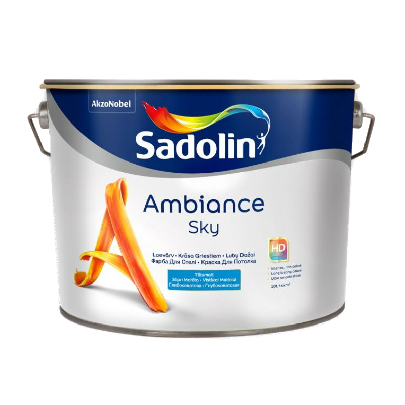 Sadolin Krāsa griestiem Sadolin Ambiance Sky 2.5l, balta - gab