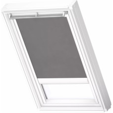 Velux RML Jumta logu ruļļveida žalūzijas ar elektrisko vadību, ar baltām sliedēm, FK06, 66x118cm, pelēkas