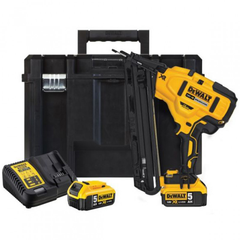 Dewalt Akumulatora naglotājs DeWalt DCN650P2-QW 18V 5.0Ah - gab.