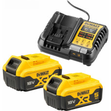 Dewalt Komplekts DeWALT lādētājs + 2x5.0 Ah, DCB1104P2-QW - gab