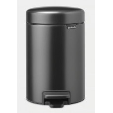 Brabantia atkritumu tvertne ar pedāli NewIcon, 3l, confident gray