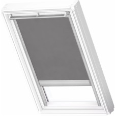 Velux RML Jumta logu ruļļveida žalūzijas ar elektrisko vadību, ar alumīnija sliedēm, FK06, 66x118cm, pelēkas