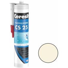 Ceresit CS 25 Sanitārais silikona hermētiķis, 280ml, jasmīna (40)