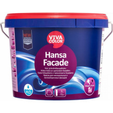 Vivacolor Hansa Facade Krāsa mūra un apmestām fasādēm, pilnīgi matēta, bāze LA, 2,7L