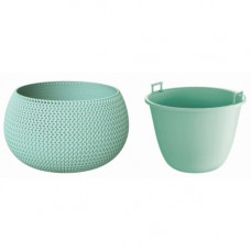 Prosperplast Puķu pods Splofy Bowl 16x24cm, zaļš