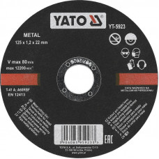 Yato Metāla Griezējdisks 125X1.2X22mm YT-5923 YATO