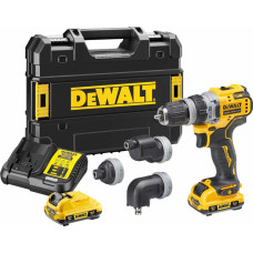 Dewalt Akumulatora skrūvgriezis DeWALT Multi-Head DCD703L2T-QW, 2x3.0 Ah - gab.