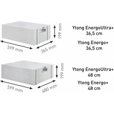 Ytong Ārsienu bloki EnergoUltra+ PP2/0,3 S+GT