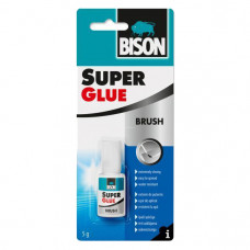 Bison Superlīme Bison Super Glue with Brush 5 g - gab