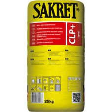 Sakret Cementa-kaļķa apmetums SAKRET CLP PLUS pelēks CSII 25KG - gab