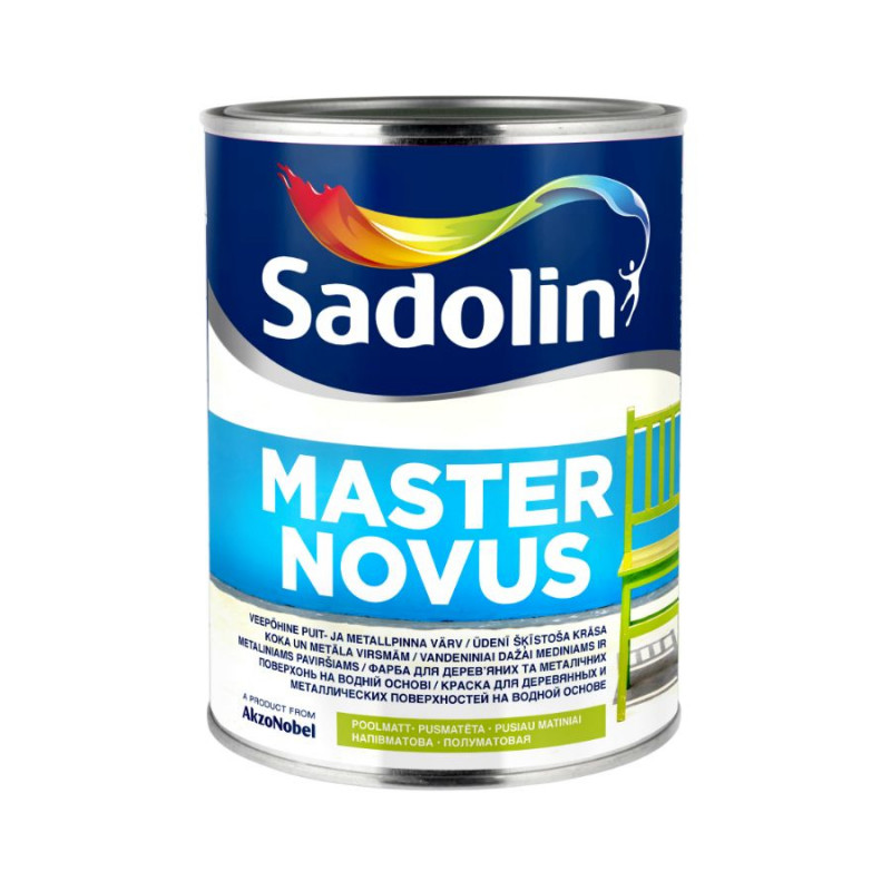 Sadolin Krāsa Sadolin Master Novus 15 BC (Tonējamā krāsa) pusmatēta 0.93L - gab