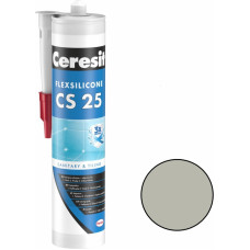 Ceresit CS 25 Sanitārais silikona hermētiķis, 280ml, platīna (14)