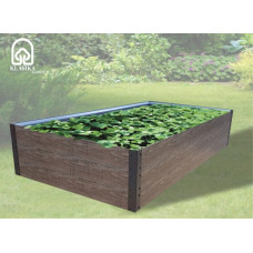 Paaugstinātā dārza dobe KLASIKA Woodlook 1500x750x300mm, brūna / gab