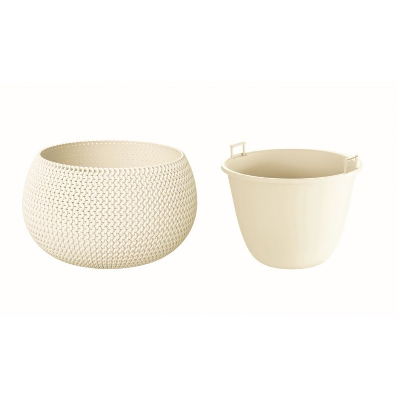 Prosperplast Puķu pods Splofy Bowl 16x24cm, g.dzeltens