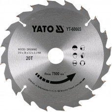 Yato Zāģripa kokam 210x30mm 20T TCT YT-60665 YATO