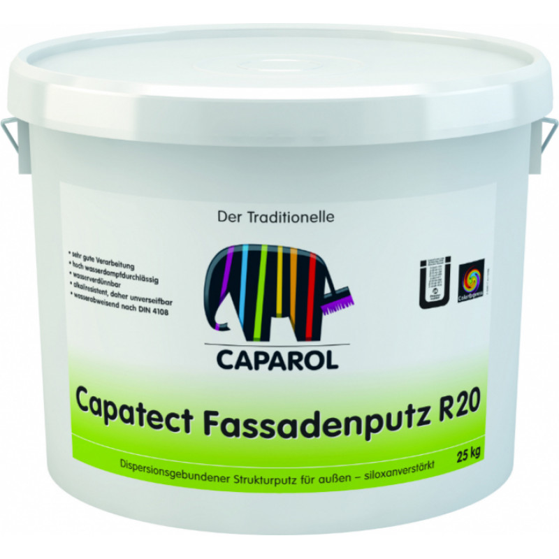 Caparol Dekoratīvais apmetums CAPAROL Capatect-Fassadenputz R20 25 kg - gab