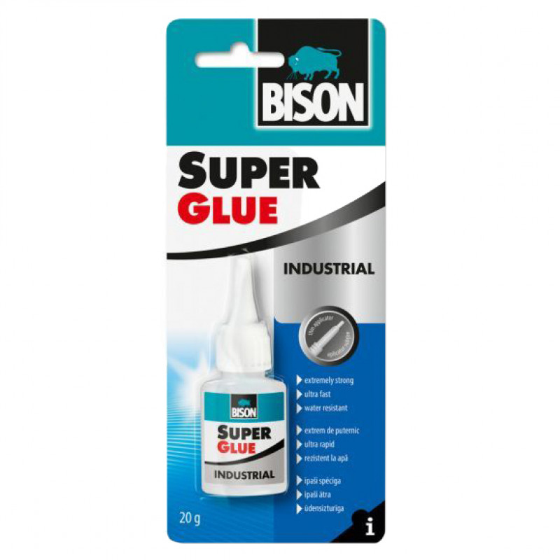 Bison Superlīme Bison Super Glue Industry 20 g - gab.