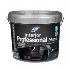 Rilak Krāsa sienām un griestiem RILAK INTERIOR PROFESSIONAL BLACK Matēta Melna 3.6L - gab