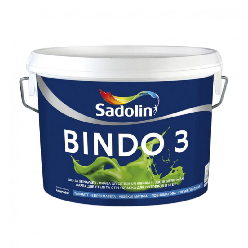 Sadolin Krāsa Sadolin BINDO 3 BW 2,5 L - gab