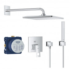 Grohe iebūvējamais dušas maisītāja komplekts Eurocube Perfect/Rainshower Mono 310 Cube, hroms