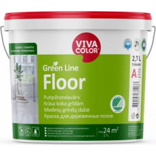 Vivacolor Floor Krāsa koka grīdām, pusmatēta, bāze A, 2,7L