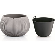 Prosperplast Puķu pods Beton Bowl 19x29cm, g.pelēks