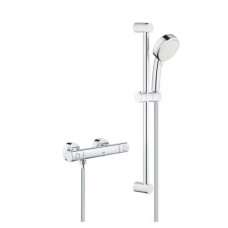 Grohe dušas termostats Grohtherm 800 Cosmo ar dušas komplektu 600 mm, hroms