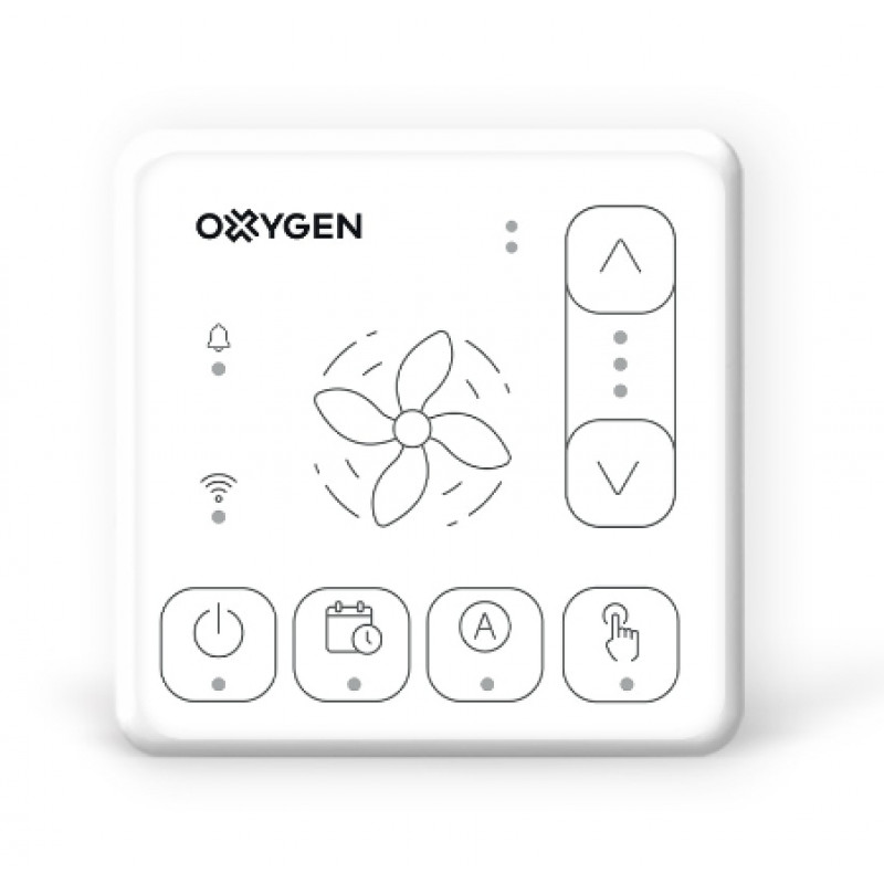 Oxygen vadības panelis Oxygen Easy ar Wifi un Bluetooth, balts