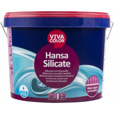 Vivacolor Hansa Silicate Silikāta krāsa minerālām fasādēm, pilnīgi matēta, bāze SA, 9L