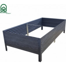 Paaugstinātā dārza dobe KLASIKA Woodlook 1500x750x300mm, pelēka / gab