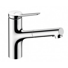 Hansgrohe virtuves izlietnes maisītājs ar izvelkamu dušu Zesis M33-150 2jet, hroms + sBox