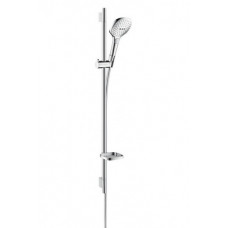 Hansgrohe rokas dušas komplekts Raindance Select E 120 3jet Unica`S Puro, 900 mm, balts/hroms