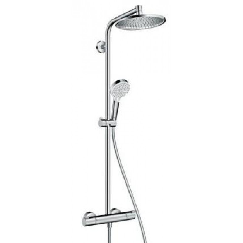 Hansgrohe Crometta S 240 Dušas sistēma ar termostatu, 1 režīms,Crometta Vario, hroms